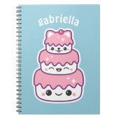 Cute Kitty Cat Cake Notitieboek (Voorkant)