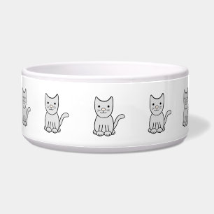 Cute Kitty Cat Ceramic Pet Bowl Voerbakje