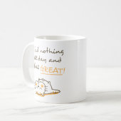 Cute Kitty Cat doet niets aan de confrontatie Koffiemok (Voorkant links)