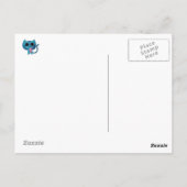 Cute Kitty Cat en Pig Briefkaart (Achterkant)