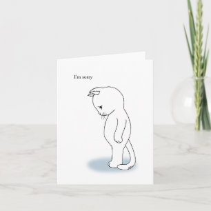 Cute Kitty Cat, excuses alsjeblieft, vergeef me Kaart