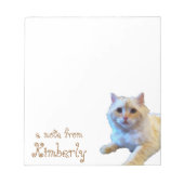 Cute Kitty Cat - Gepersonaliseerd Notitieblok (Voorkant)