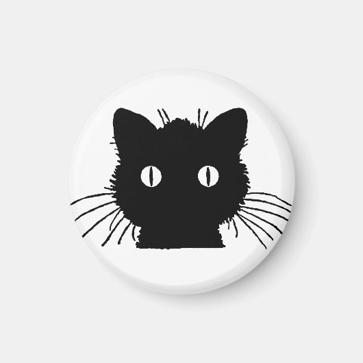 Cute Kitty Cat Head Magneet (Voorkant)