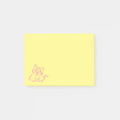 Cute Kitty Cat Illustratie Post-it® Notes (Voorkant)