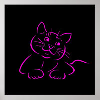 Cute Kitty Cat Illustratie