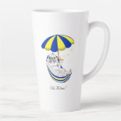 Cute Kitty Cat in Hammock Two-Tone Coffee Mok (Rechts)