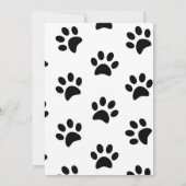 Cute Kitty Cat Modern Arch Girly Baby shower Kaart (Achterkant)