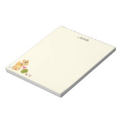 Cute Kitty Cat Notitieblok Jouw naam (Linkerzijde)