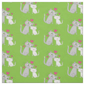 Cute Kitty Cat Nursery Decor Fabric Stof (Swatch)