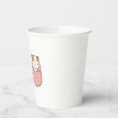 Cute Kitty Cat Papieren Bekers (Links)