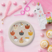 Cute Kitty Cat Papieren Bordje (Feest)