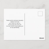 Cute Kitty Cat Pattern Fantastisch Hartelijk dank Briefkaart (Achterkant)