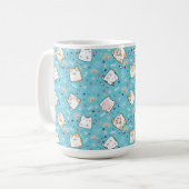 Cute Kitty Cat Pattern Whimsical Koffiemok (Voorkant links)
