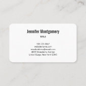 Cute Kitty Cat Pattern Whimsical Visitekaartje (Achterkant)