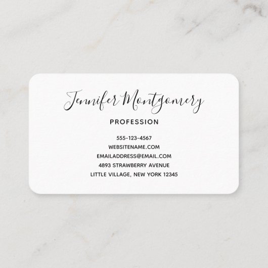 Cute Kitty Cat Pattern Whimsical Visitekaartje (Achterkant)