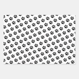 Cute Kitty Cat Paws Pattern, Cat Lovers Inpakpapier Vel