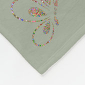 Cute Kitty Cat Personalized Fleece Blanket Deken (Hoek)