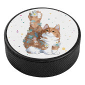 Cute Kitty Cat Pet Animal Hockey Puck (3/4)