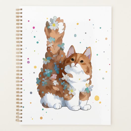 Cute Kitty Cat Pet Animal Planner (Voorkant)