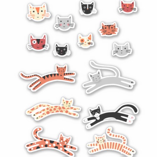 Cute Kitty Cat Pet Animal Sticker (Voorkant)