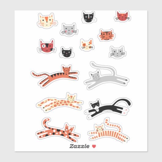 Cute Kitty Cat Pet Animal Sticker (Vel)