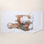 Cute Kitty Cat Pet Animal Strandlaken (Voorkant)