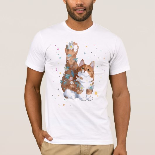 Cute Kitty Cat Pet Animal T-shirt (Voorkant)