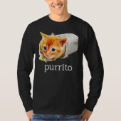 Cute Kitty Cat Purrito Burrito Pun Essential T-shirt (Voorkant)
