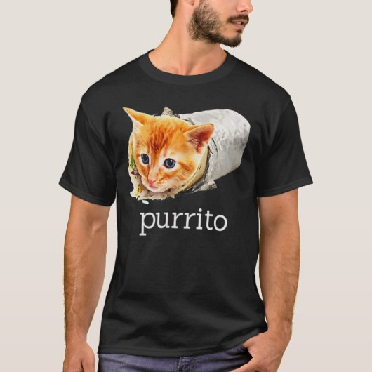 Cute Kitty Cat Purrito Burrito Pun Essential T-shirt (Voorkant)