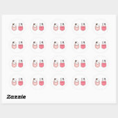 Cute Kitty Cat Ronde Sticker (Vel)