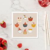 Cute Kitty Cat Servet (Insitu)