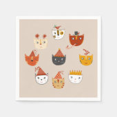 Cute Kitty Cat Servet (Voorkant)