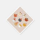 Cute Kitty Cat Servet (Hoek)