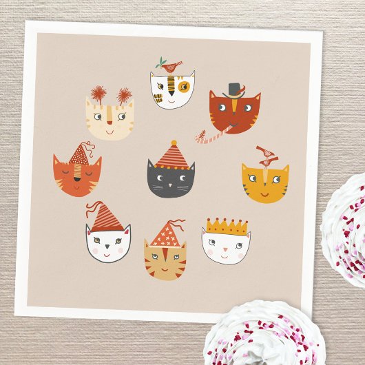 Cute Kitty Cat Servet