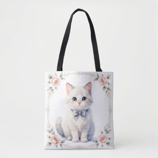 cute kitty cat tote bag (Voorkant)