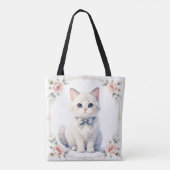 cute kitty cat tote bag (Achterkant)