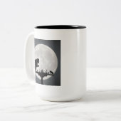 Cute Kitty Cat Tweekleurige Koffiemok (Voorkant links)