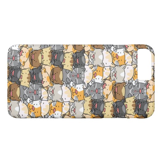 Cute Kitty Cats Case-Mate iPhone Case (Achterkant (Horizontaal))