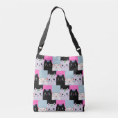 Cute Kitty Cats Crossbody Bag Tas (Achterkant)