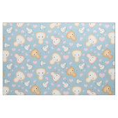 Cute Kitty Cats en Hearts Pattern Stof (Fat Quarter)