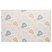 Cute Kitty Cats en Hearts Pattern Stof (Fat Quarter)
