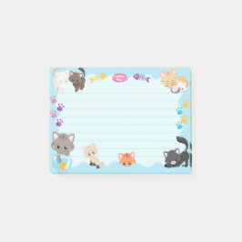 Cute Kitty Cats Paprint Baby Light Blue Post-it® Notes
