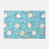 Cute Kitty Cats Whimsical Patroon Deurmat (Voorkant)