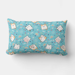 Cute Kitty Cats Whimsical Patroon Kussen
