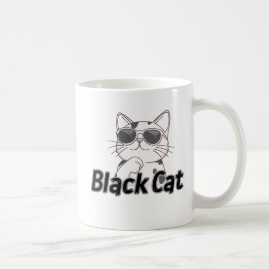 Cute Kitty Coffee Mug | Perfect Gift for Cat Lover Koffiemok (Rechts)