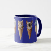 Cute Kitty Cones Mok (Voorkant rechts)
