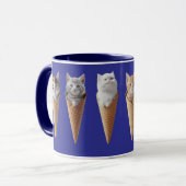 Cute Kitty Cones Mok (Voorkant links)