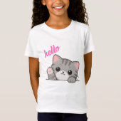 Cute Kitty Hello Kat T-Shirt (Voorkant)