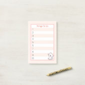 Cute Kitty Kat Dingen Om Te Doen Post-it® Notes (Op bureau)