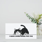 Cute Kitty Minimalistisch Design - CAT 6 (Staand voorkant)